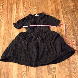 Vintage CARNATION LILY LILY ROSE black dress